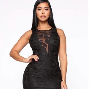 Delightful Danger Lace Midi Dress - Black